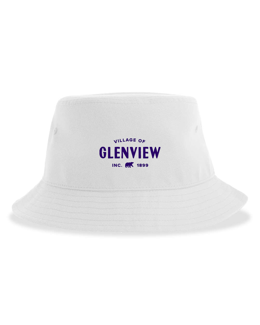 Atlantis Headwear Sustainable Bucket Hat-Purple Logo-75595
