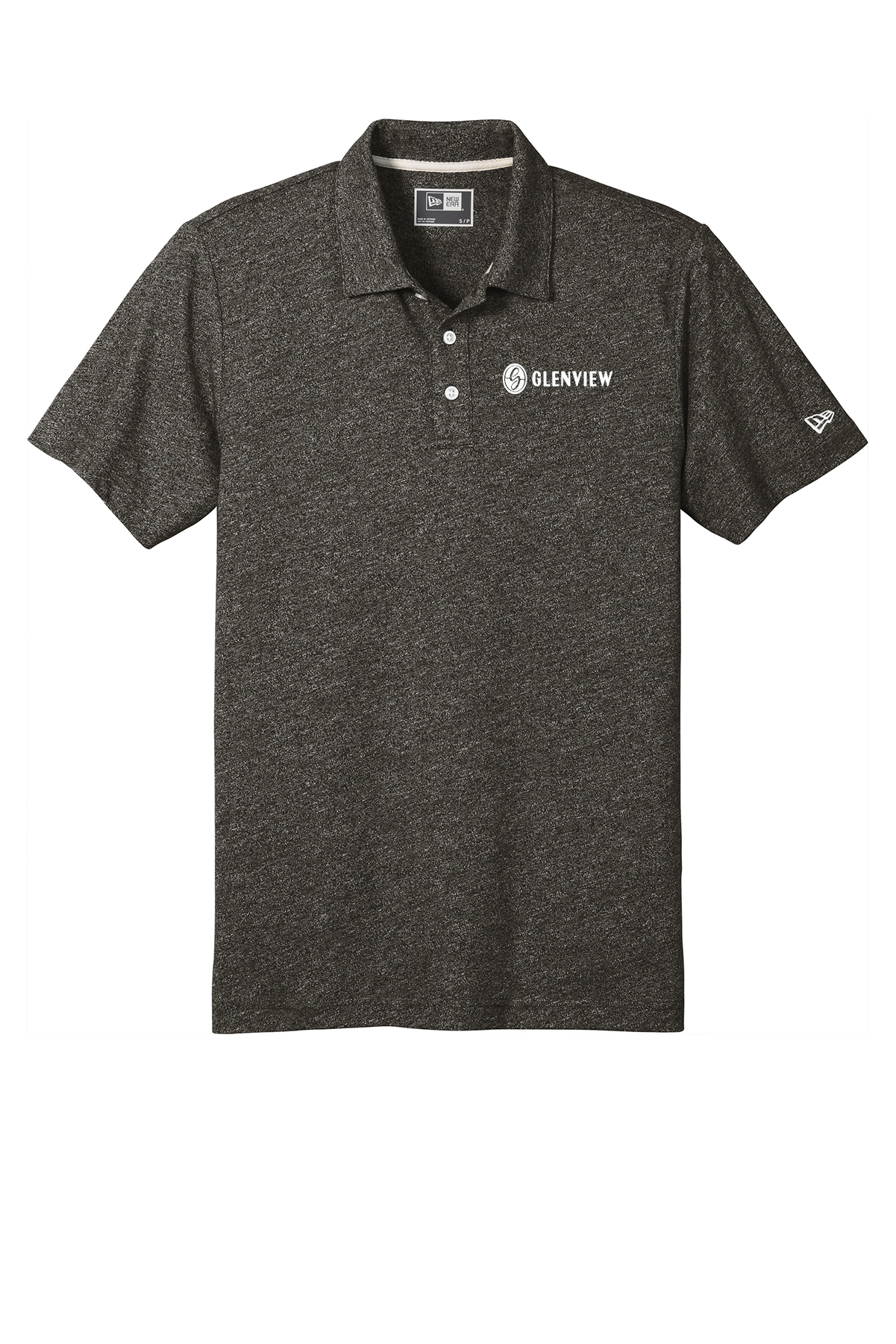 New Era Slub Twist Polo-Black Twist-NEA301