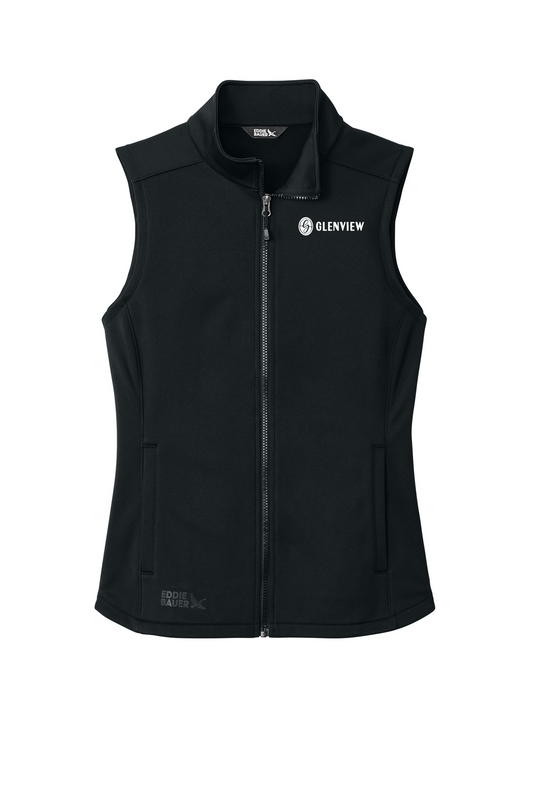 Eddie Bauer Women’s Smooth Mid Layer Fleece Vest-Black-EB2570