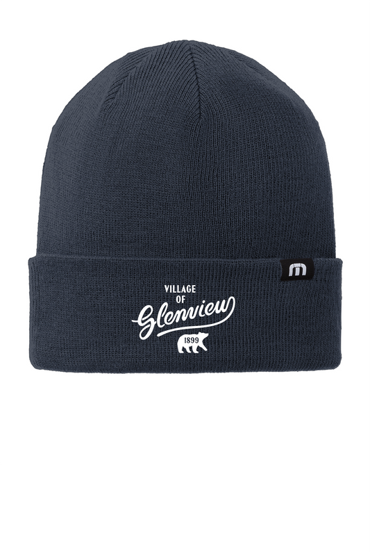 TravisMathew Solid Cuffed Beanie-Blue Nights-TM1MY394