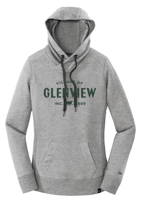 New Era Women's French Terry Pullover Hoodie-Light Graphite Twist-LNEA500