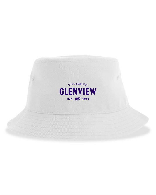 Atlantis Headwear Sustainable Bucket Hat-Purple Logo-75595