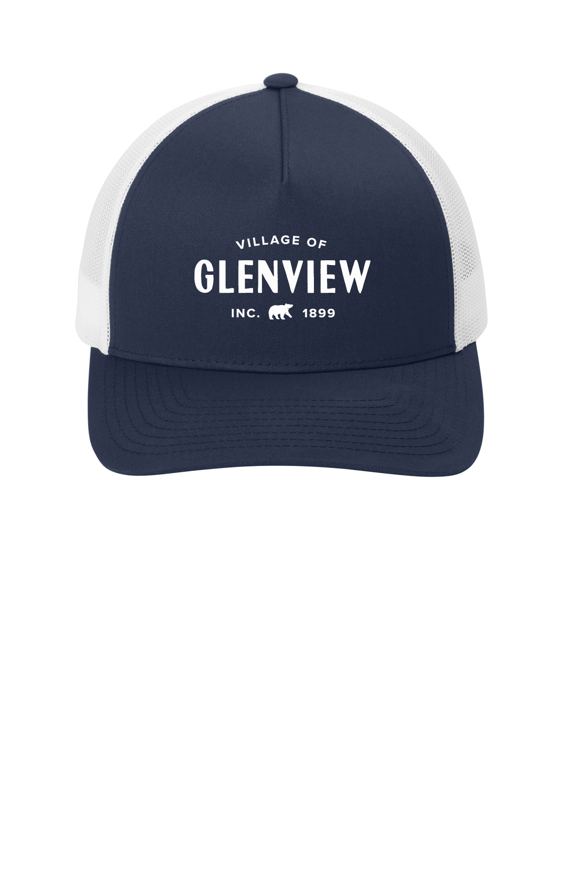 Sport-Tek YP Classics Retro Trucker 5-Panel Cap-True Navy/ White-STC54