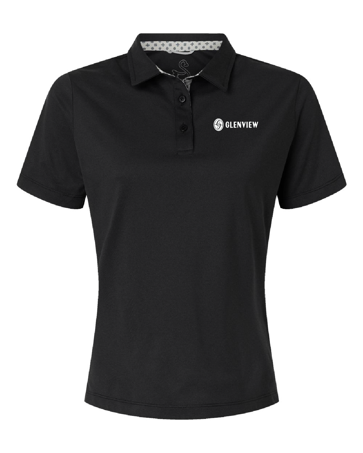 Swannies Women's Ella Polo-Black Heather-SW2001L