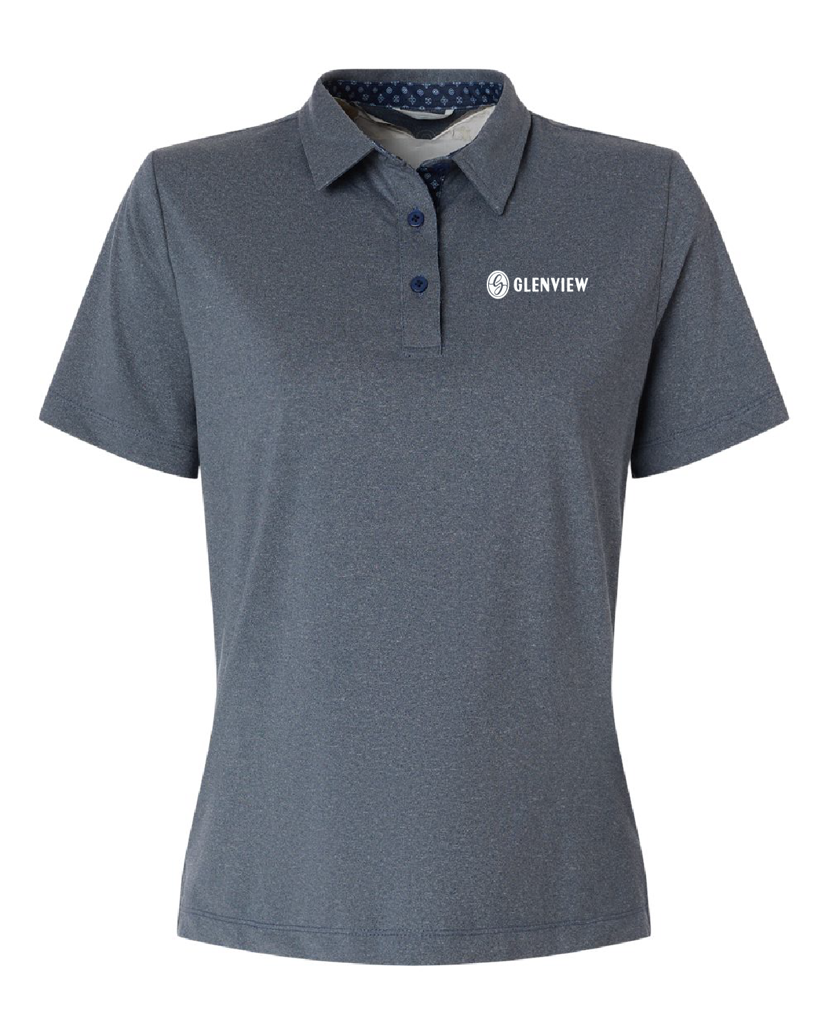 Swannies Women's Ella Polo-Navy Heather-SW2001L
