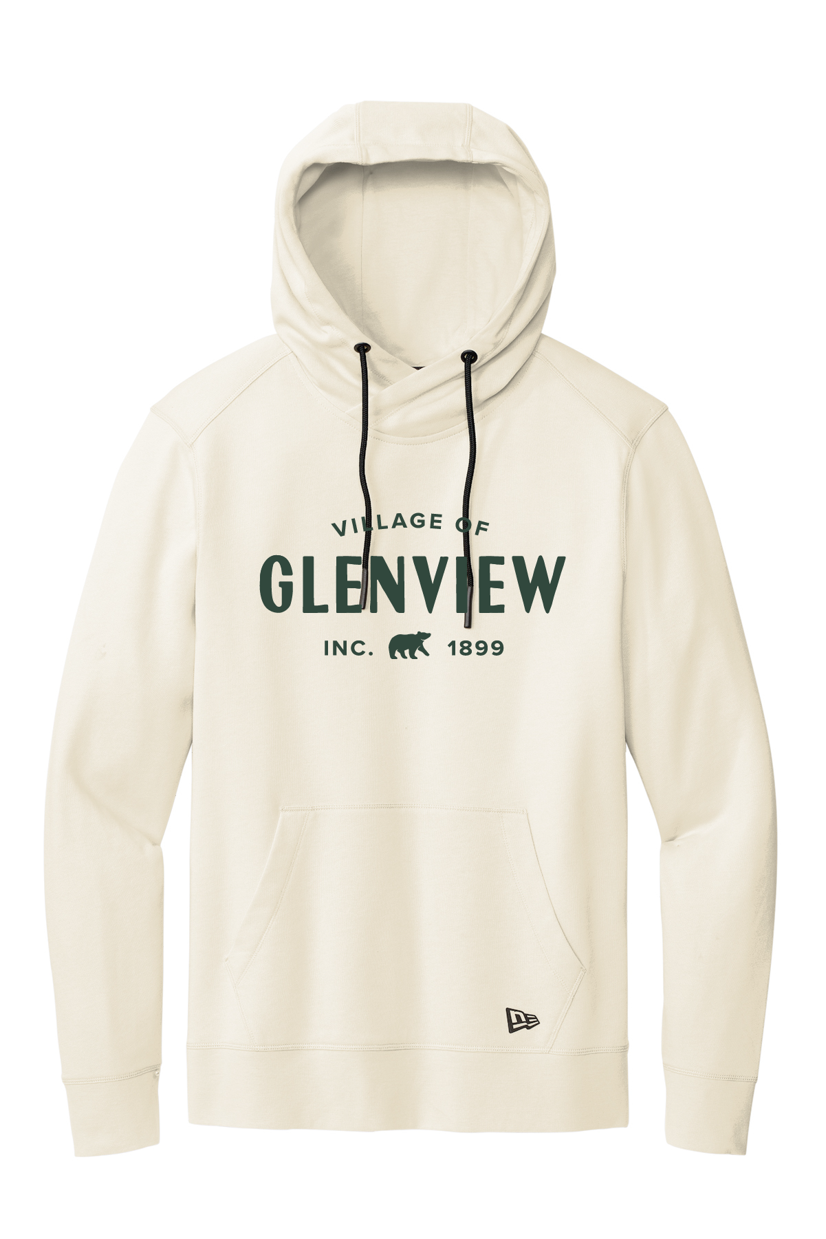 New Era Tri-Blend Fleece Pullover Hoodie-Soft Beige-NEA510