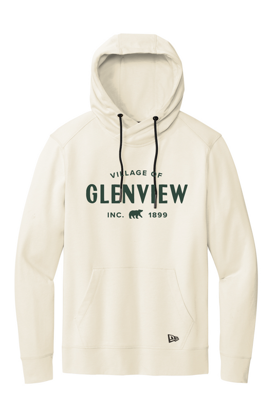 New Era Tri-Blend Fleece Pullover Hoodie-Soft Beige-NEA510