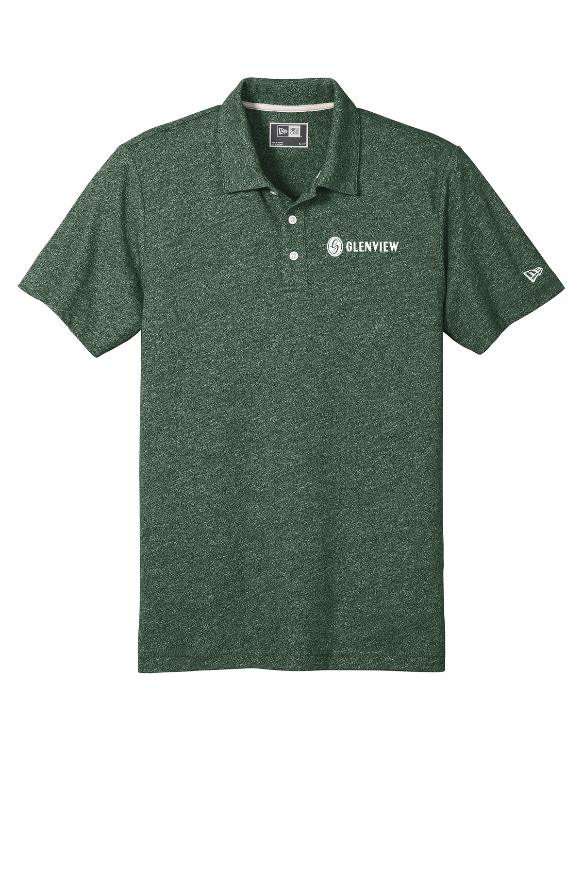 New Era Slub Twist Polo-Dark Green Twist-NEA301