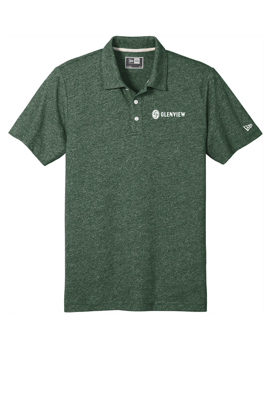 New Era Slub Twist Polo-Dark Green Twist-NEA301