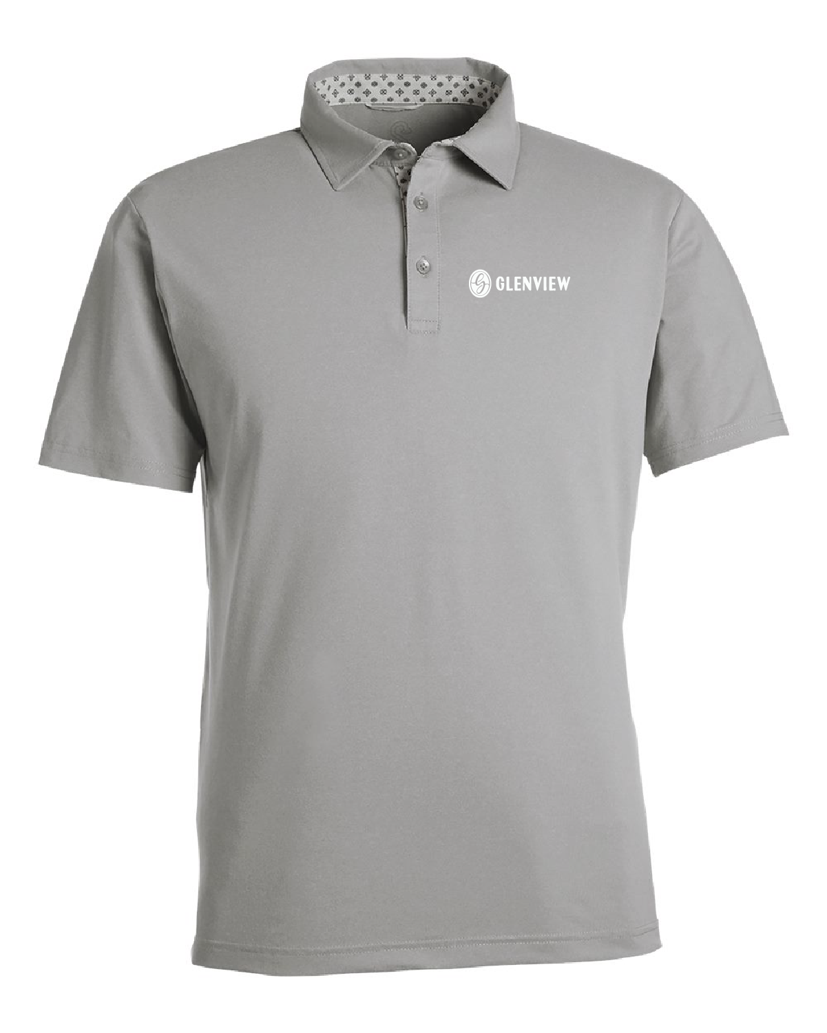 Swannies Men's James H Polo-Grey Heather-SW2001