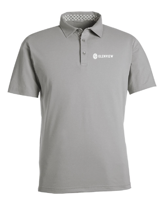 Swannies Men's James H Polo-Grey Heather-SW2001